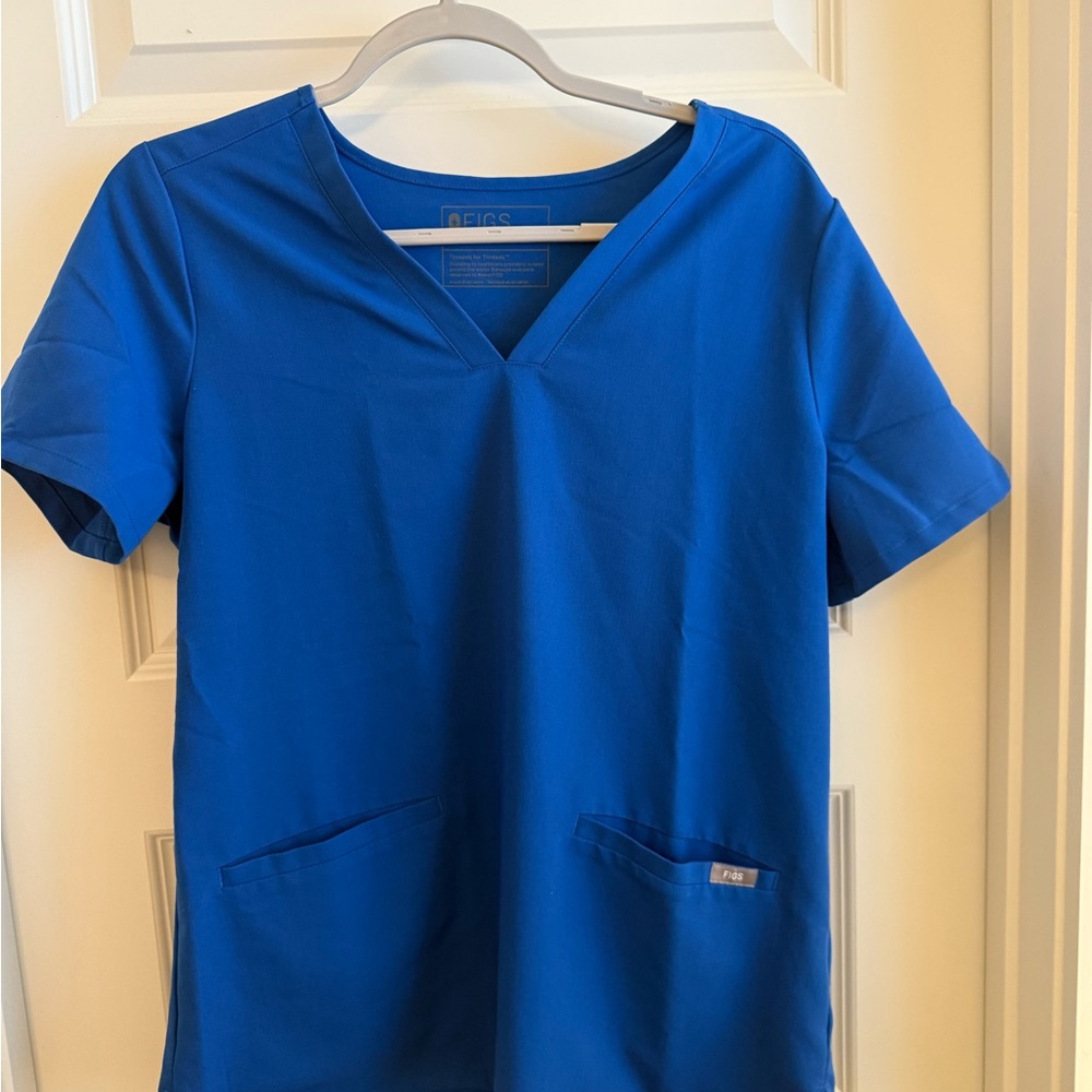 Figs Technical Collection Sky Blue Top